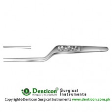 Yasargil Micro Forceps Bayonet Shaped Stainless Steel, 16 cm - 6 1/4" Tip Size 0.6 mm